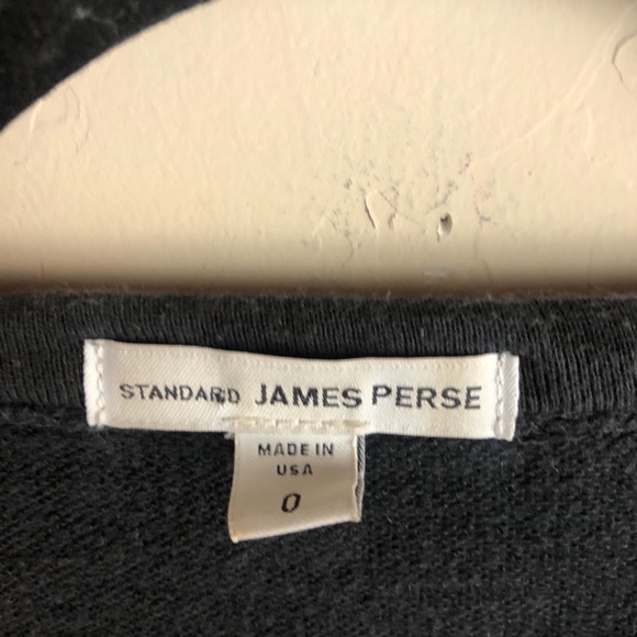 James Perse Raw Edge Dip Dye Pullover Long Sleeve - Picture 4 of 7